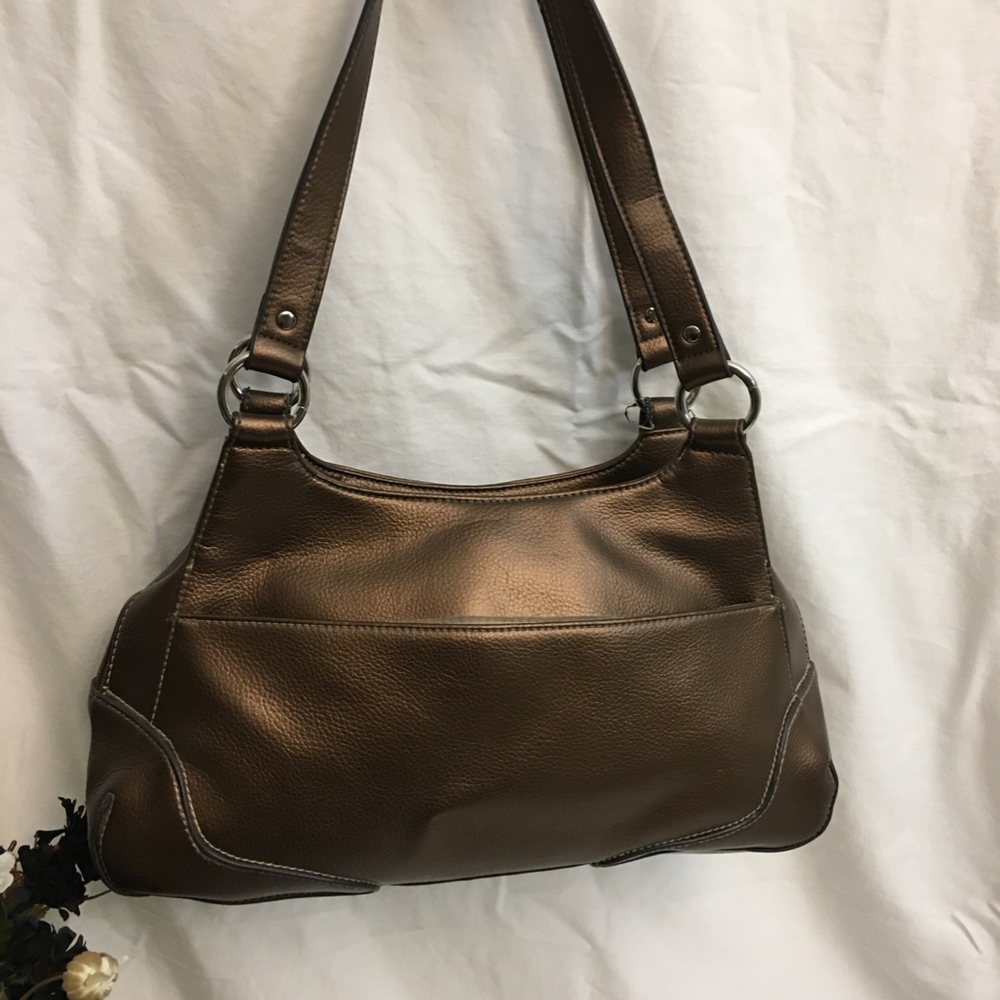 Crazy Horse Brown Shimmer Shoulder Bag - Picture 5 of 8